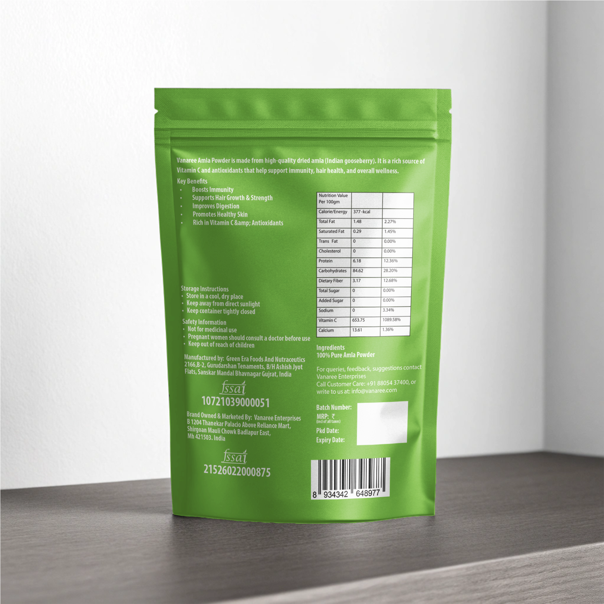 Amla Powder 100% Pure & Natural