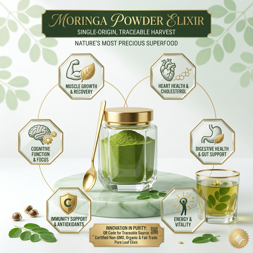 Moringa Powder 100% Pure Natural Superfood