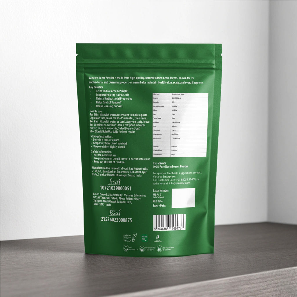 Neem Leaf Powder 100% Pure & Natural